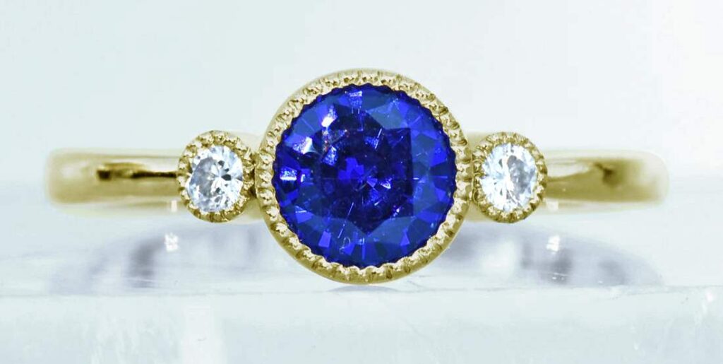 chatham sapphire diamond ring 1 gold