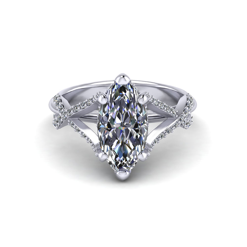 ER451 1 crossover marquise engagement ring H